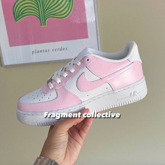 Nike Shoes - Nike Air Force 1 Pale Pink Custom